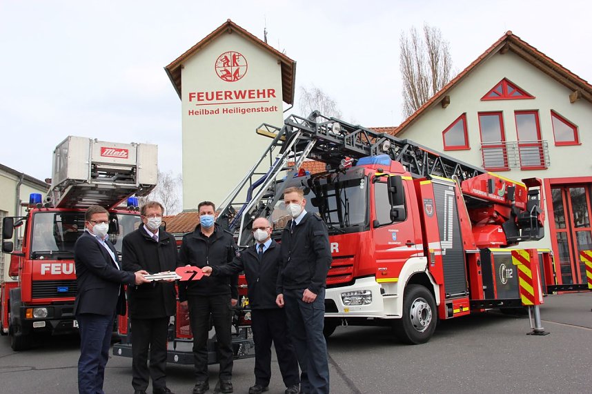 Neue Drehleiter f&uuml;r die Feuerwehr Heiligenstadt