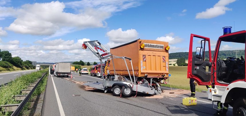 Schwerer Unfall auf der A38