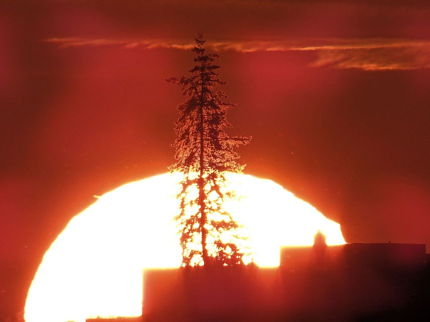 Sonnenuntergang in der Windl&uuml;cke