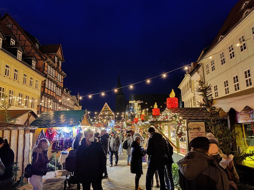 Auf dem Quedlinburger Weihnachtsmarkt