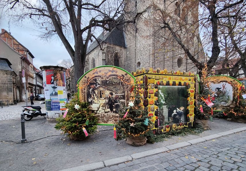 Auf dem Quedlinburger Weihnachtsmarkt
