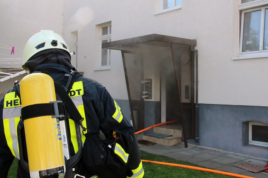 Kellerbrand in der Schillerstra&szlig;e