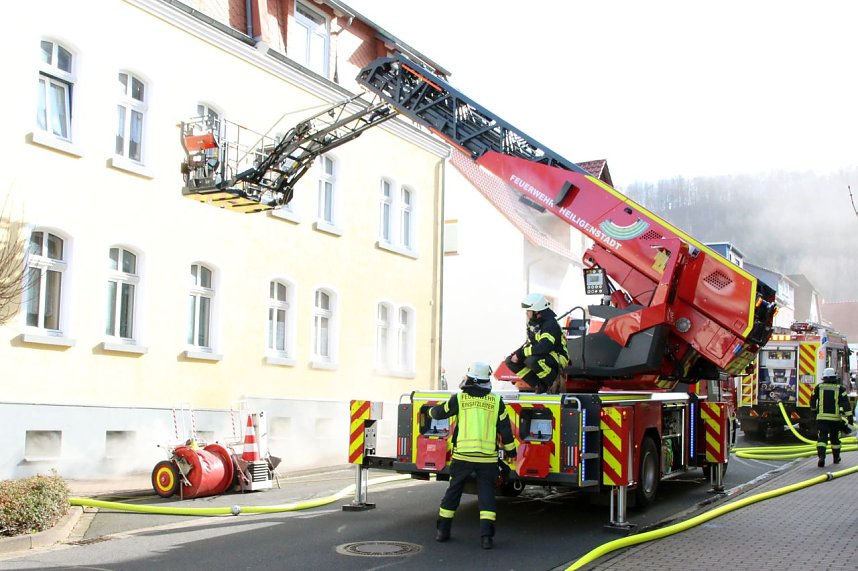 Kellerbrand in der Schillerstra&szlig;e