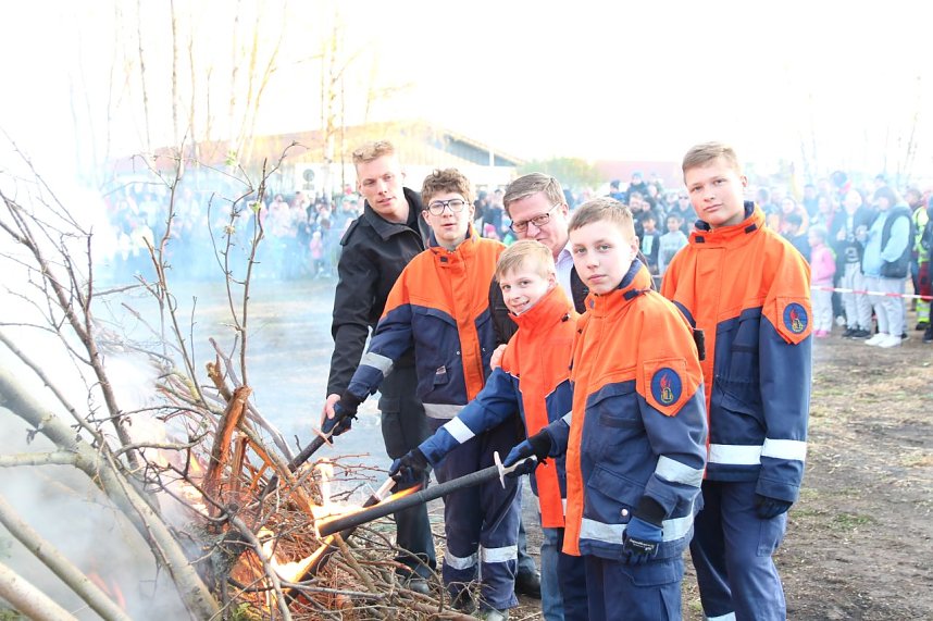 Osterfeuer in Heiligenstadt