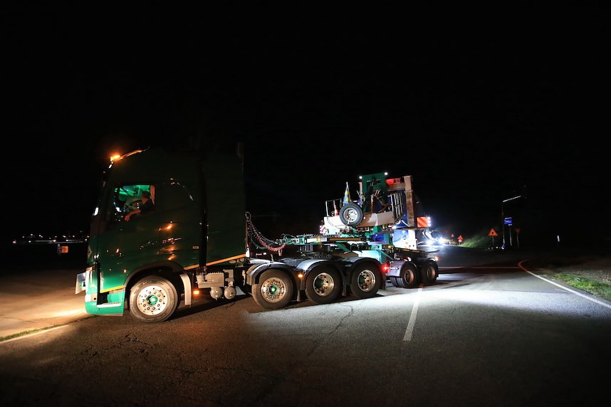 Schwerlasttransport mit Windr&auml;dern