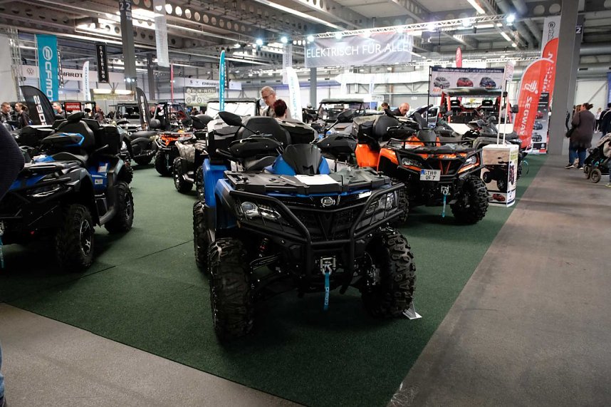 Peter Blei unterwegs auf der Erfurter Automobilmesse