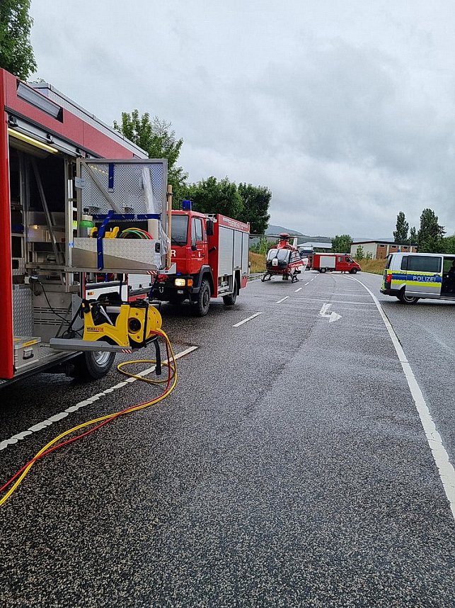 Verkehrsunfall bei Marth