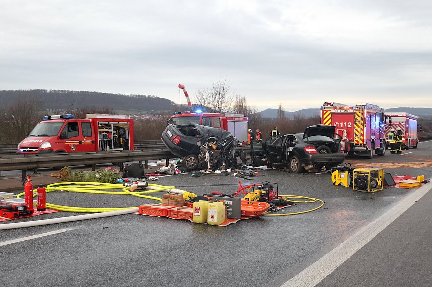 Tragischer Unfall auf der A 38