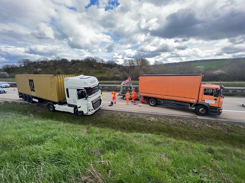 Auffahrunfall auf der Autobahn