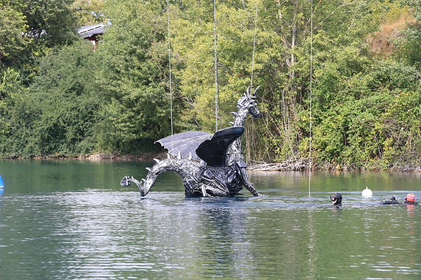 Drachen-Alarm am Sundh&auml;user Kiesteich