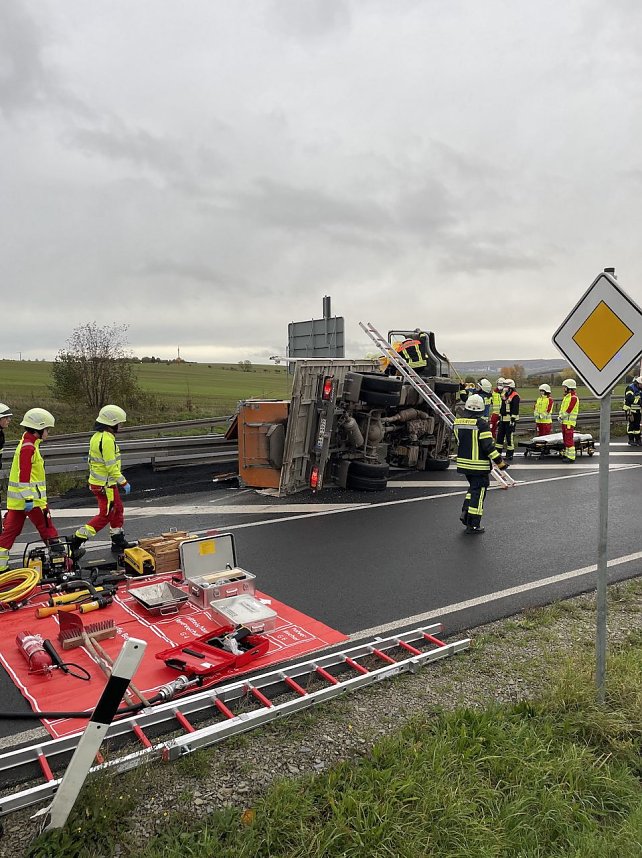 Unfall auf dem Autobahnzubringer