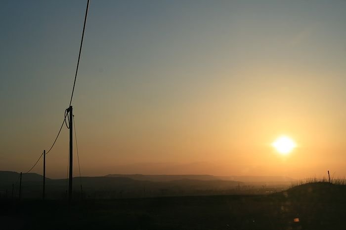 Sonnenuntergang - fotografiert vom Hainer Berg