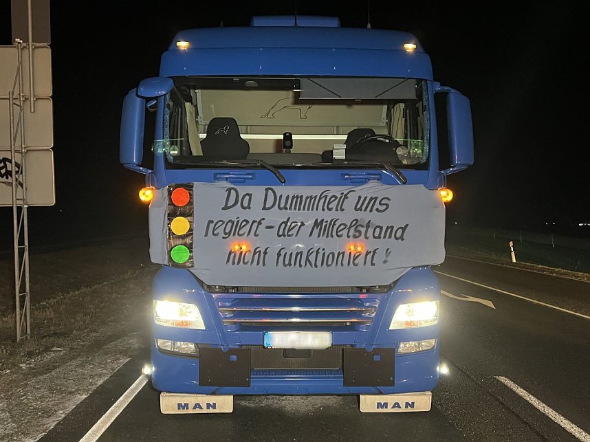 Bauernprotest bei Bleicherode