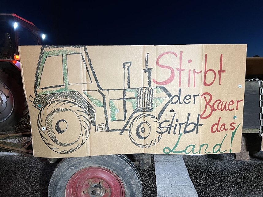 Bauernprotest bei Bleicherode