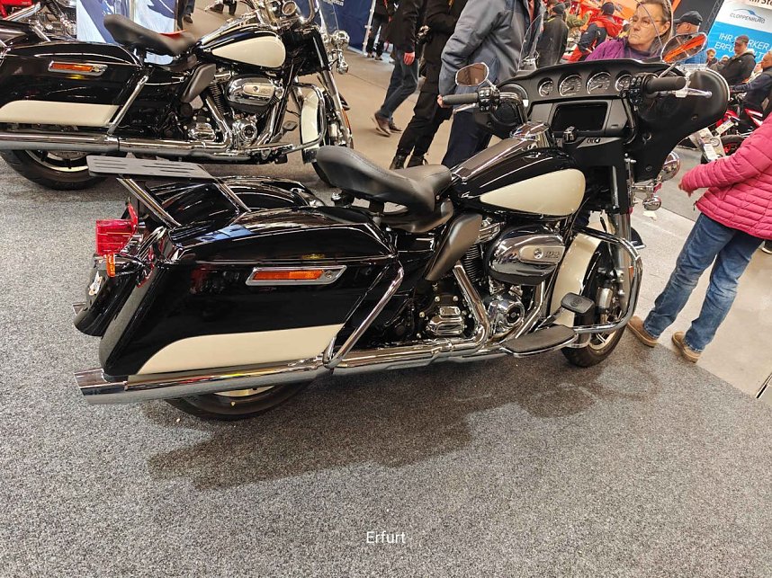 Peter Blei unterwegs auf der Motorradmesse