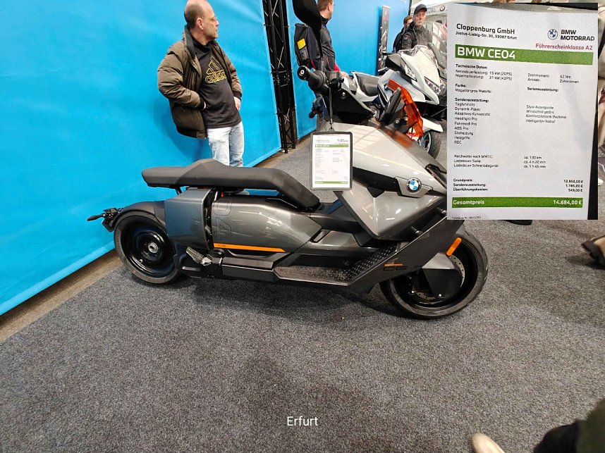 Peter Blei unterwegs auf der Motorradmesse