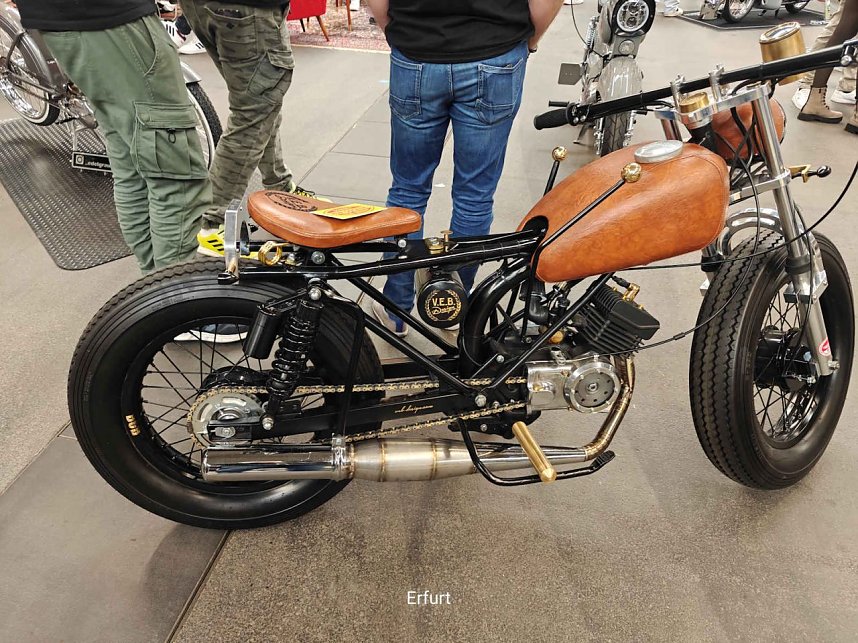 Peter Blei unterwegs auf der Motorradmesse