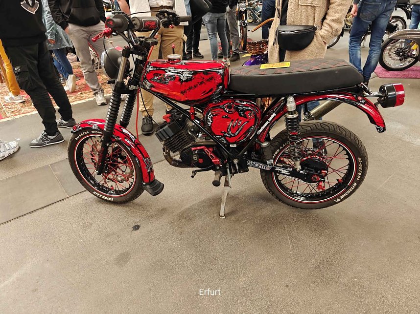 Peter Blei unterwegs auf der Motorradmesse