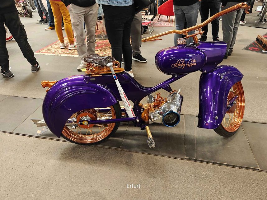 Peter Blei unterwegs auf der Motorradmesse