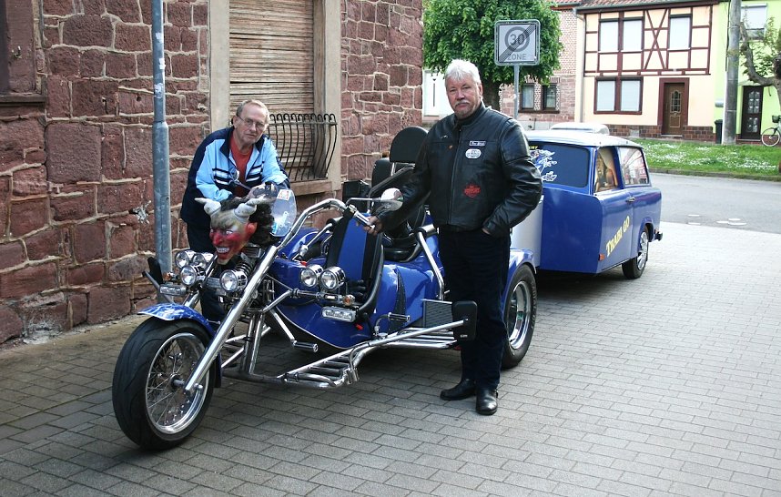 Erfurter Vatertagsgespann unterwegs am Kyffh&auml;user