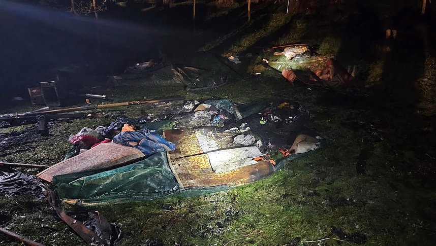 Jurtenzelt der Christlichen Pfadfinderschaft brennt komplett ab