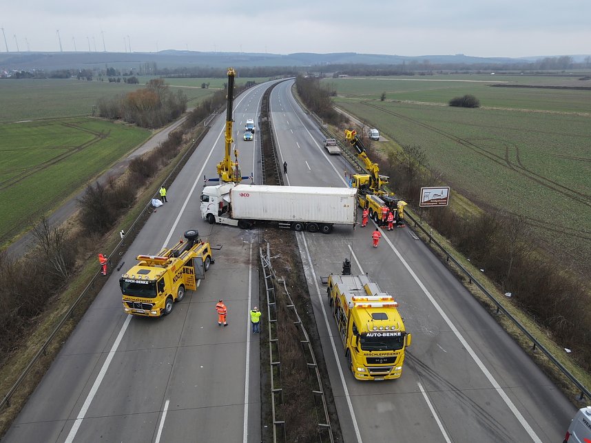 Bergung an der Unfallstelle