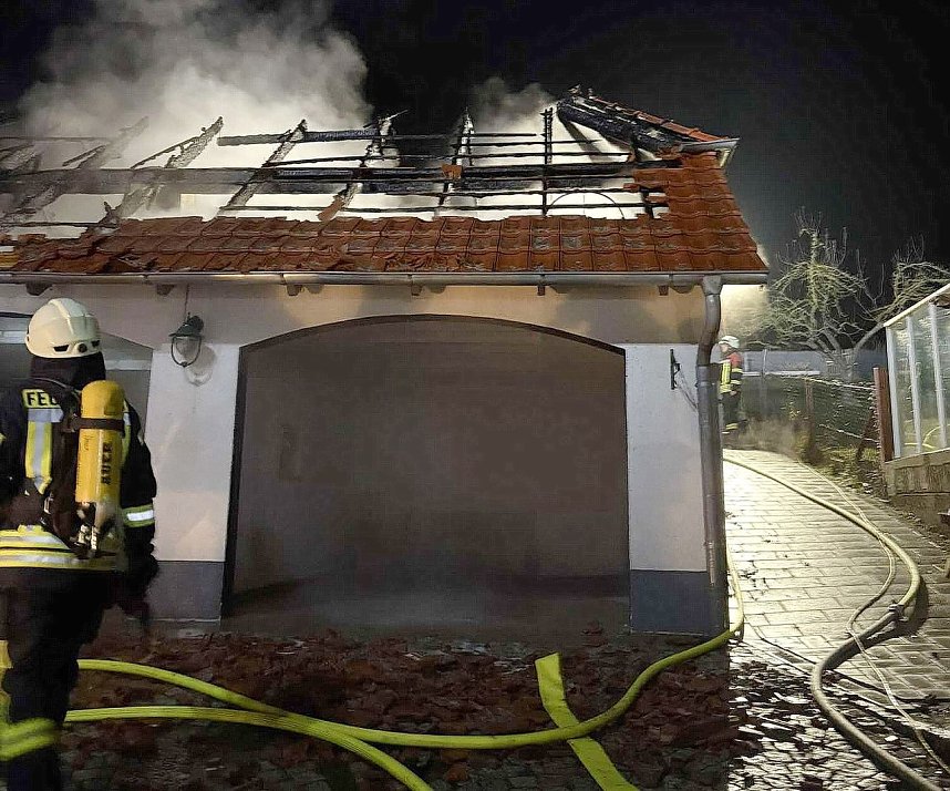 Garagenbrand im Eichsfeld