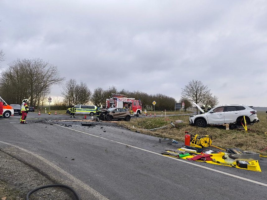 Unfall im Kreuzungsbereich
