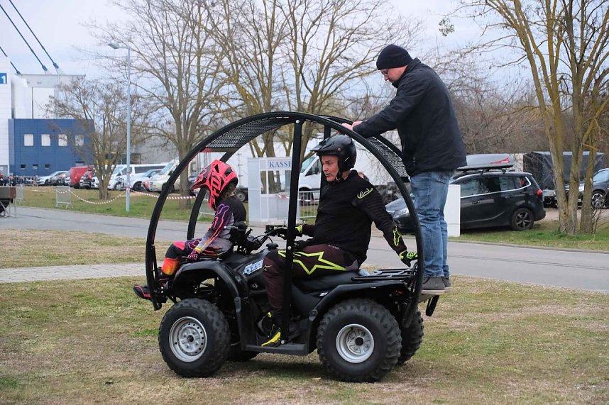 Peter Blei auf der Motorradmesse Erfurt