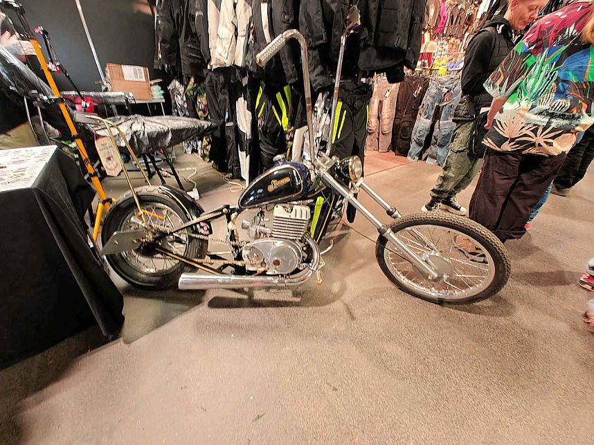 Peter Blei auf der Motorradmesse Erfurt