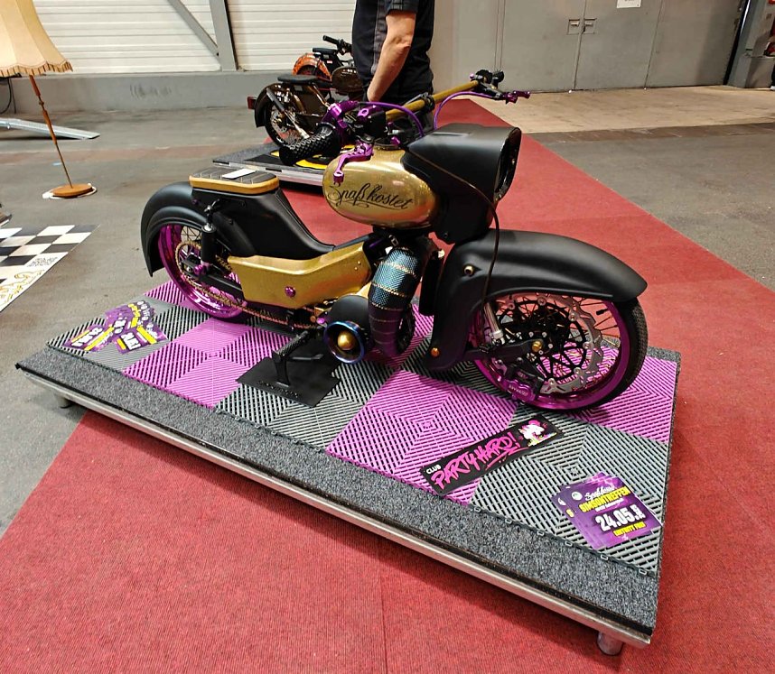 Peter Blei auf der Motorradmesse Erfurt