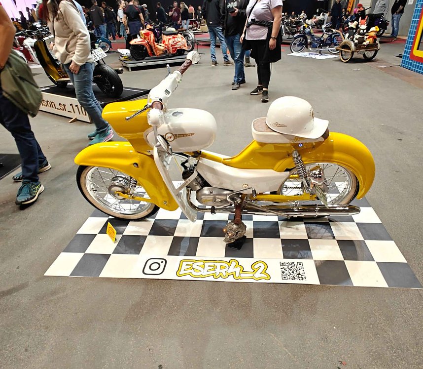 Peter Blei auf der Motorradmesse Erfurt