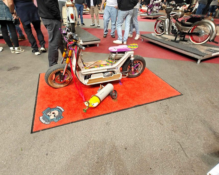 Peter Blei auf der Motorradmesse Erfurt