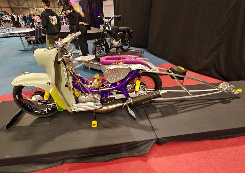 Peter Blei auf der Motorradmesse Erfurt