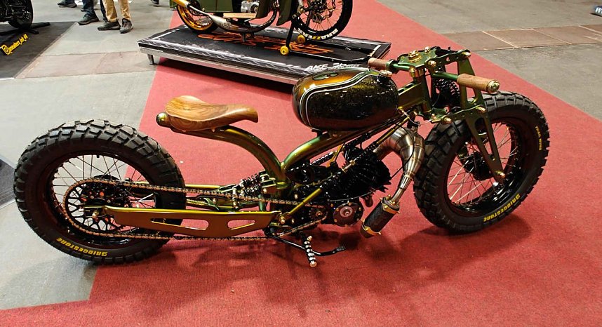 Peter Blei auf der Motorradmesse Erfurt