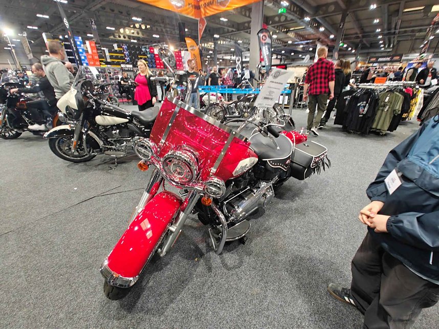 Peter Blei auf der Motorradmesse Erfurt