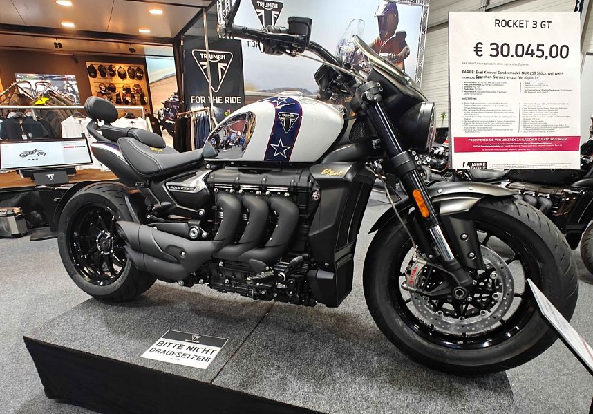 Peter Blei auf der Motorradmesse Erfurt