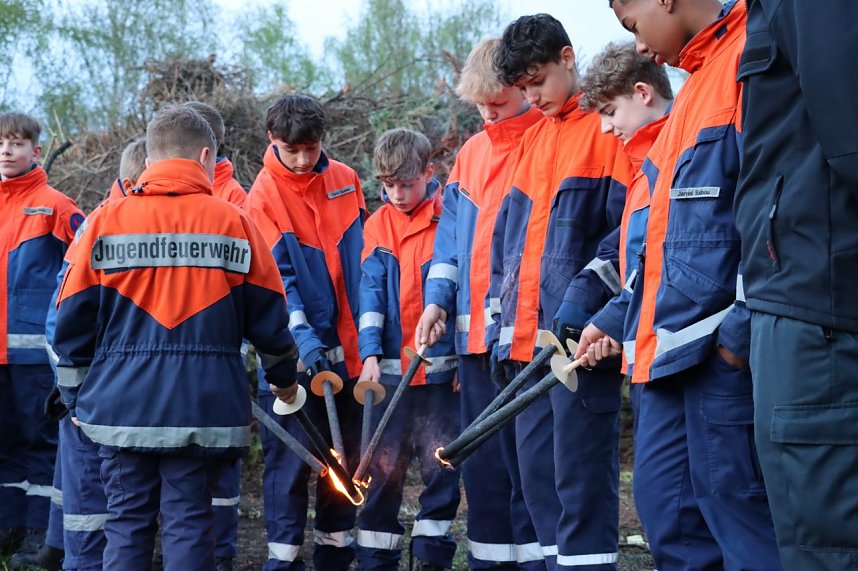 Osterfeuer in Heiligenstadt
