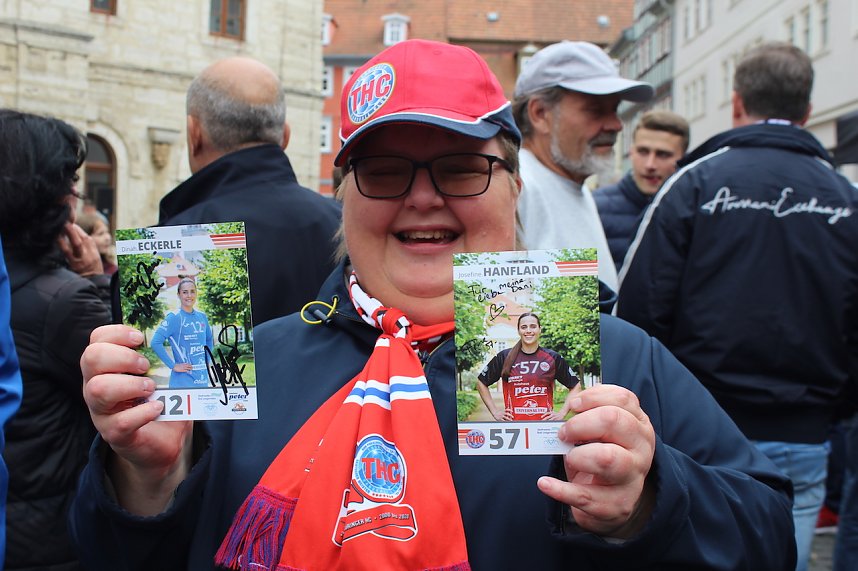 Empfang der Europacup-Siegerinnen in Bad Langensalza