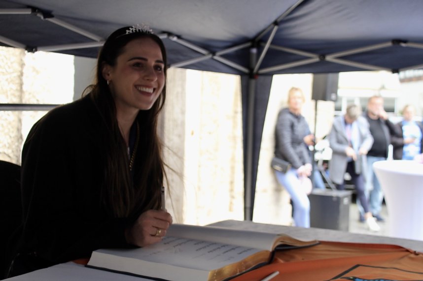 Empfang der Europacup-Siegerinnen in Bad Langensalza