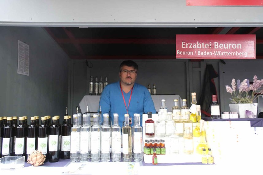 Peter Blei unterwegs beim Klostermarkt in Walkenried