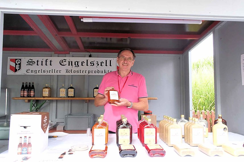 Peter Blei unterwegs beim Klostermarkt in Walkenried