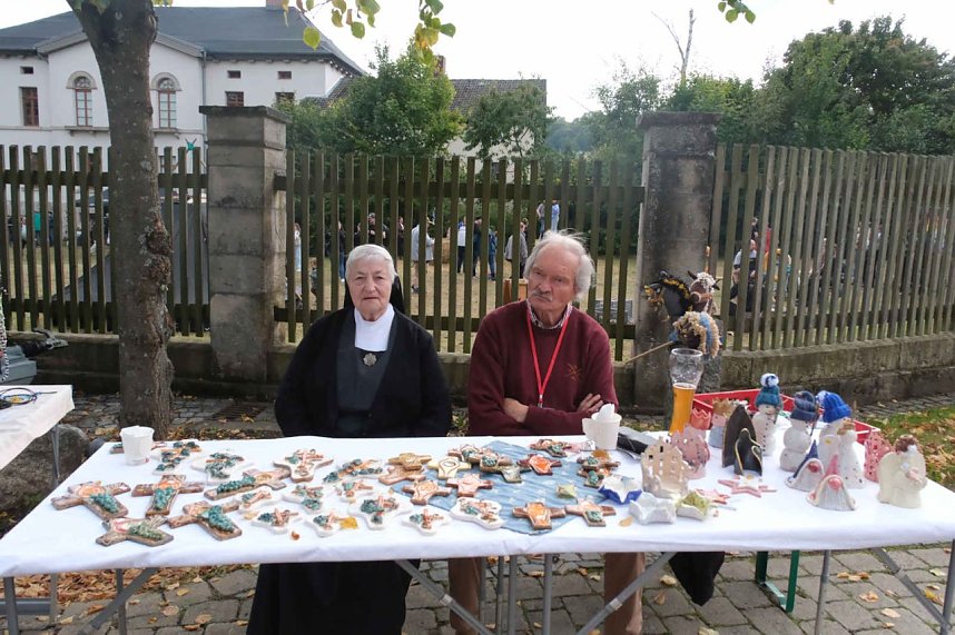 Peter Blei unterwegs beim Klostermarkt in Walkenried