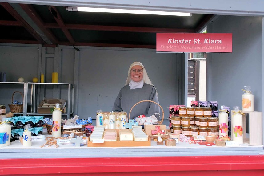 Peter Blei unterwegs beim Klostermarkt in Walkenried