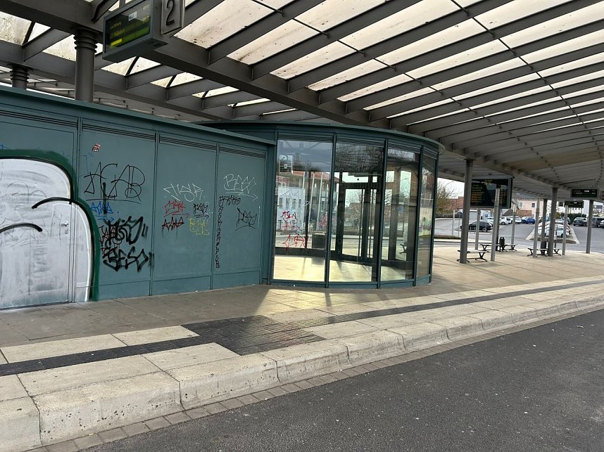 Graffiti-Schmiererei in Worbis