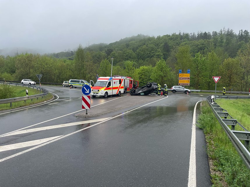 An der Unfallstelle