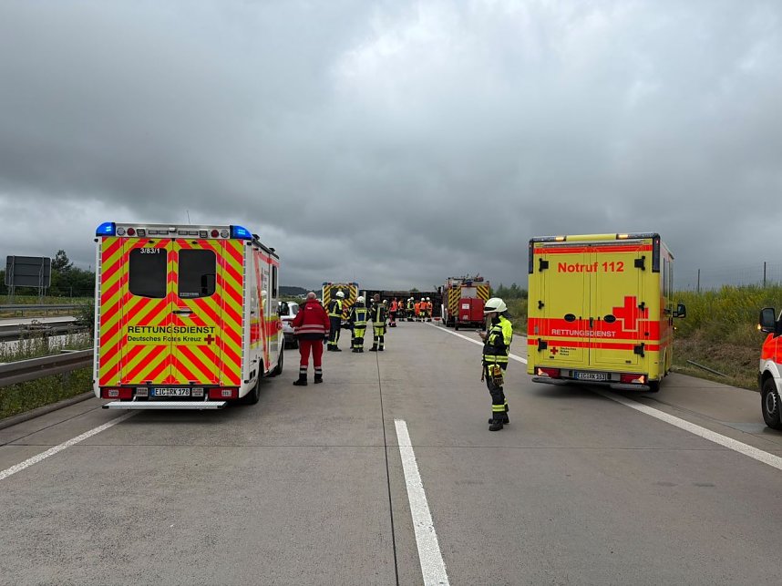 Lkw Unfall auf der A38