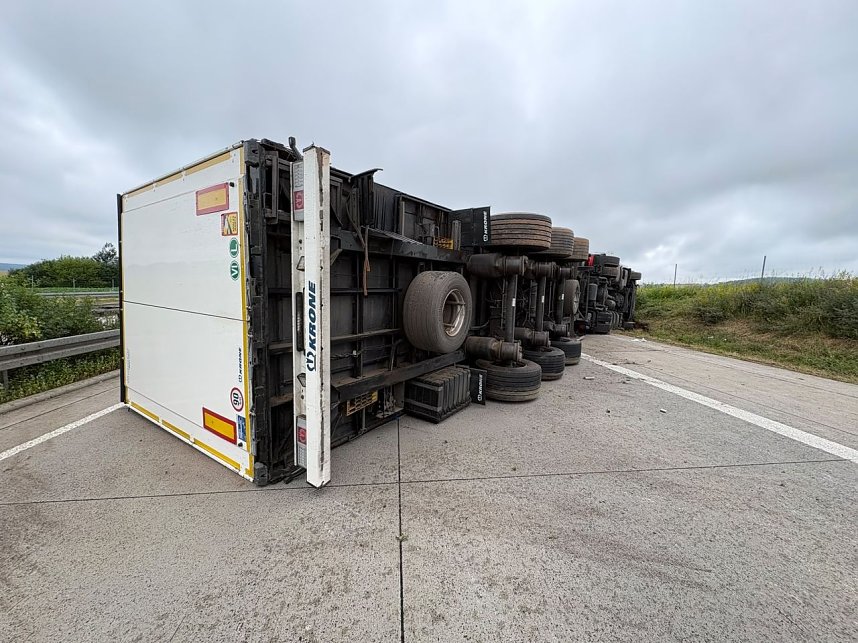 Lkw Unfall auf der A38