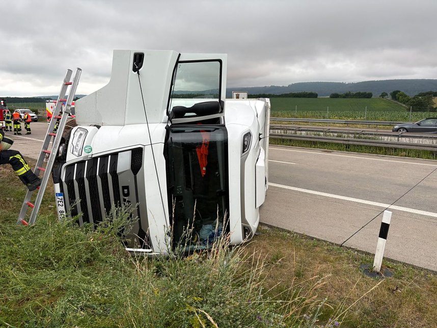 Lkw Unfall auf der A38