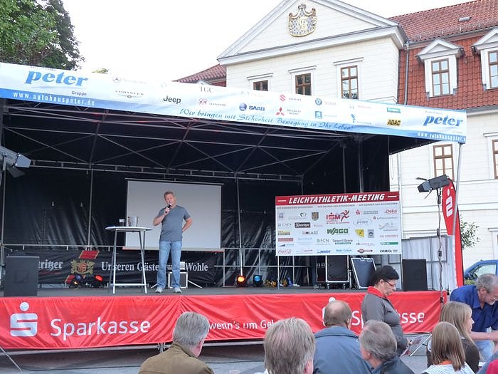 Athletenpr&auml;sentation des 15. Sparkassenmeetings 